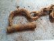 Very Rare Old Ancient Forged Viking Shackles On A Foot. Viking photo 4
