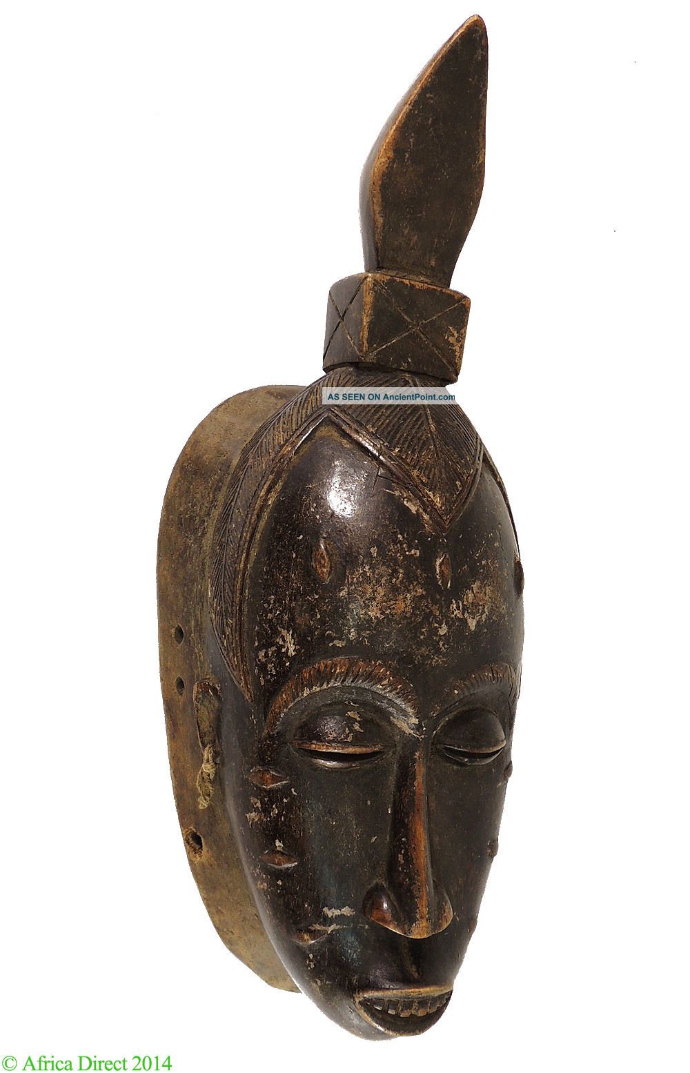 Baule Portrait Mask Kpan Or Mblo Cote D ' Ivoire African Art Masks photo