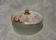 Germany Hand Painted Porcelain Stud Collar Button Box Bavaria Rosenthal German Baskets & Boxes photo 4