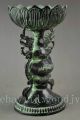 Old Decorated Handwork Bronze Carving Dragon & Lotus Usable Noble Candlestick Nr Other Chinese Antiques photo 1