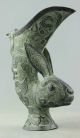 Asia Collectible Decorated Old Handwork Bronze Carved Rabbit Gecko Vase Vases photo 2