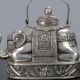 Old Chinese Tibet Silver Handwork Elephant - Shape Teapots C610 Teapots photo 3