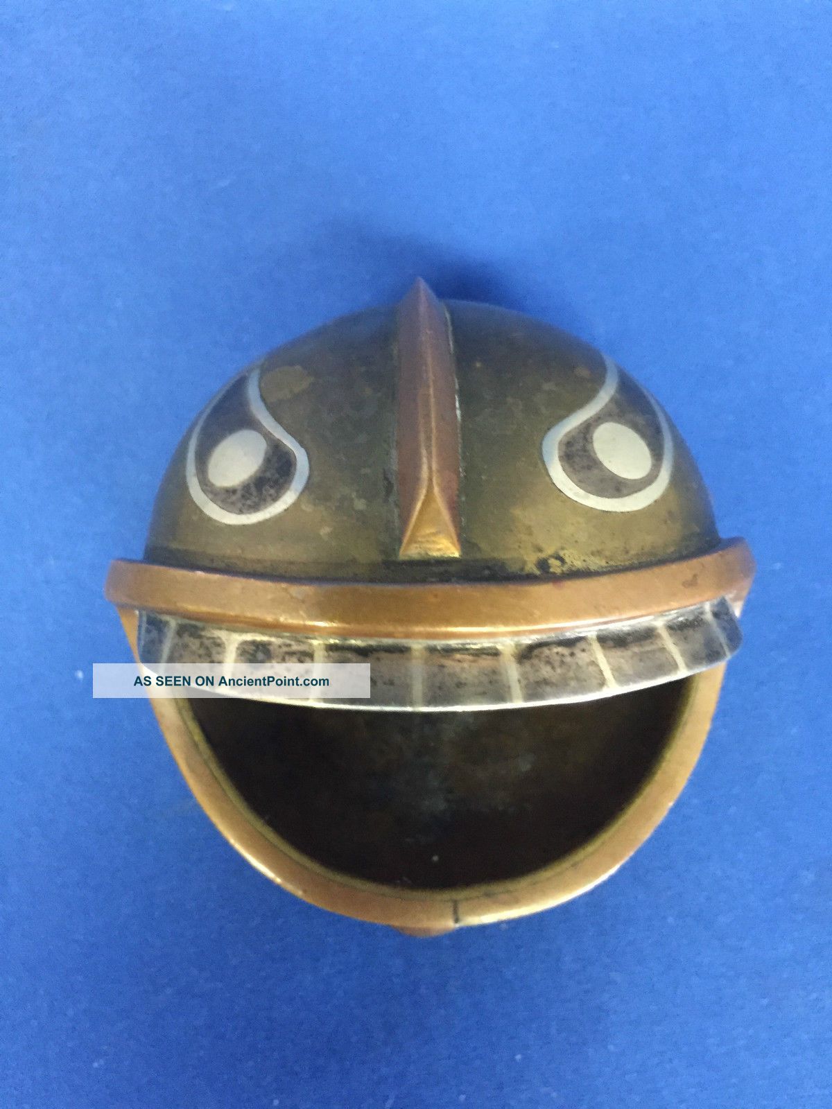 Midcentury Mexican Los Castillo Metales Casados Mixed Metal Ashtray Trinket Dish Mid-Century Modernism photo