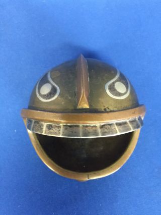 Midcentury Mexican Los Castillo Metales Casados Mixed Metal Ashtray Trinket Dish photo
