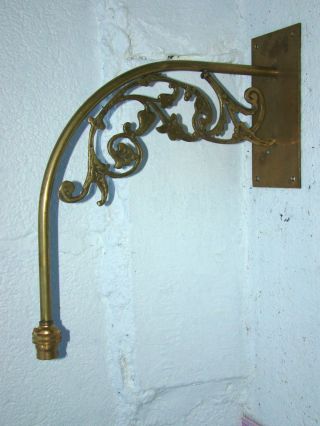 Vintage Gas Light Brass Wall Bracket Light Victorian Style Decorative photo
