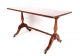 Antique Coffee Table Petite Flamed Mahogany Small Side Table 1900-1950 photo 3