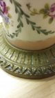 Vintage French Style Brass & Hand Painted Ceramic Lamps.  Rb 33 20th Century photo 9