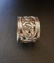 Antique Continental Solid Silver Napkin Ring,  Possibly German Or Dutch Sterling Silver (.925) photo 2