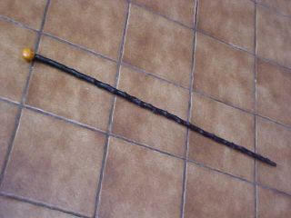 Antique Irish Blackthorn Shillelagh Walking Stick,  Cane Blackthorn,  Tip photo