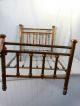 1920 ' S Antique Child Size Copper Flash Wrought Iron Old Brass Type Baby Doll Bed Primitives photo 5