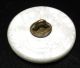 Antique Victorian Glass Button Design Triad Black & White 7/8 