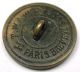Antique Brass Paris Tight Button Fabulous Creature Dragon 7/8 