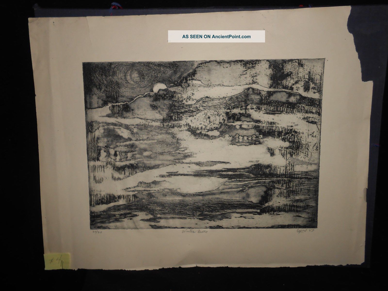 Atelier 17 Ruth Cyril Etching 20/20 