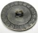 Antique Hand Painted Enamel Button W Rim Of Cut Steels Roses & Violet Design Buttons photo 1