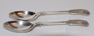 Two Sterling Silver Spoons Hallmarked Sheffield 1935,  Shell Pattern photo
