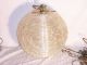 Vtg Lucite Fiberglass Spaghetti Swag Light Chandelier Ball Hanging Moon Lamp Old Mid-Century Modernism photo 1