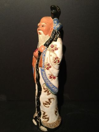 Antique Chinese Famille Rose Ceramic Statue 14 Inches photo