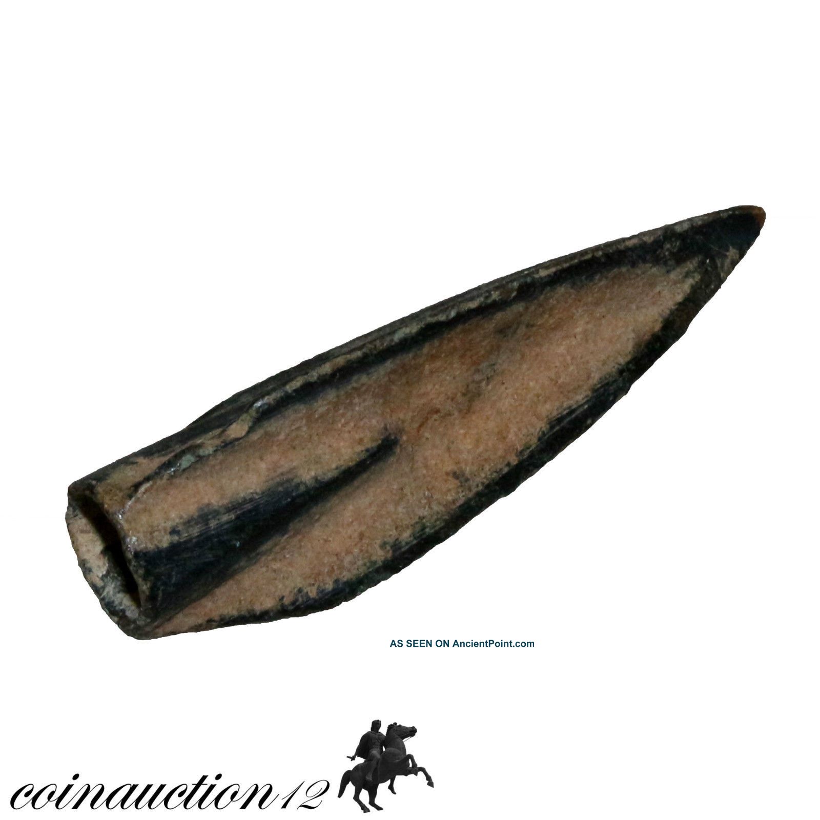 Intact Ancient Greek Bronze Triple Arrowhead 3rd Century Bc Roman photo