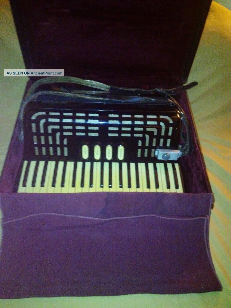 Vtg Rare Italy Excelsior Accordiana Piano Accordion Model 2720 41/120 Orig Case Other Antique Instruments photo