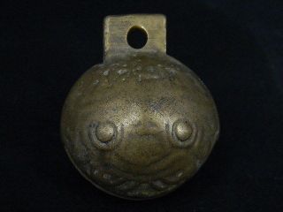 Ancient Bronze Tiger Bell 1800 Ad Be1549 photo