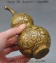 Old China Feng Shui Ward Off Evil Bronze Eight Diagrams Gourd Calabash Cucurbit Other Antique Chinese Statues photo 3