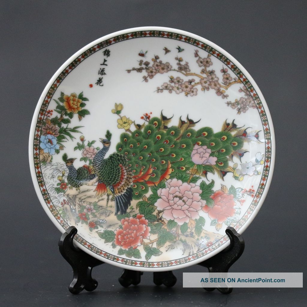Chinese Famille Rose Porcelain Hand - Painted (jin Shang Tian Hua） Plate Csyb145 Plates photo