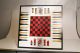 Vintage Red Game Table Mid Century Modern Chess/checkers/backgammon/card Dining Post-1950 photo 9