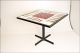 Vintage Red Game Table Mid Century Modern Chess/checkers/backgammon/card Dining Post-1950 photo 4
