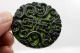 Chinese Hand - Carved Natural Dark Green Jade Pendant Necklace 双龙拜寿 Necklaces & Pendants photo 1