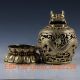 China Brass Handwork Carved Dragon Hollow Statue Incense Burner W Xuande Mark Incense Burners photo 7