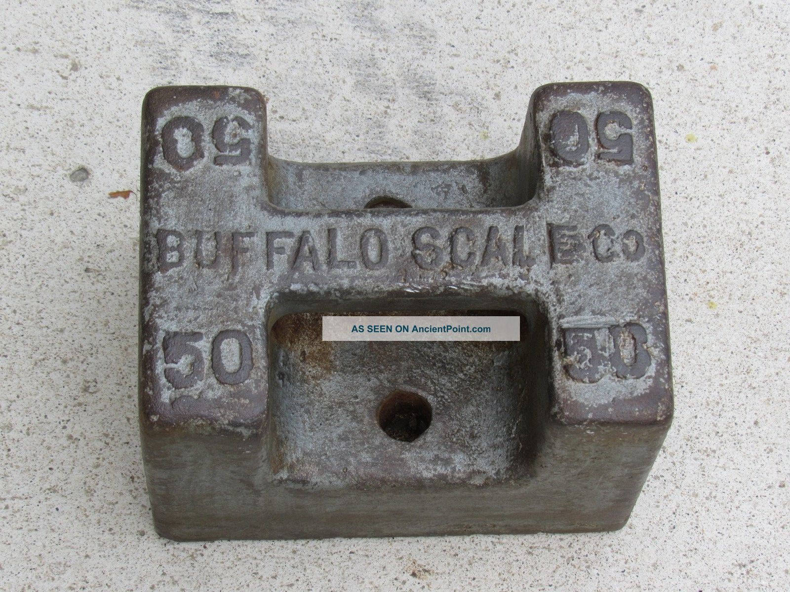 Buffalo Scale Co 50 Pound Lb Weight Scale Solid Steel Anvil Fairbanks Scales photo