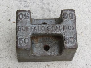 Buffalo Scale Co 50 Pound Lb Weight Scale Solid Steel Anvil Fairbanks photo