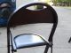 Two Vintage 20s/30s Deco Industrial Stakmore Wood Folding Chairs Leather Seats 1900-1950 photo 6