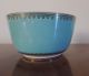 Antique English Porcelain Bowl Landscape Turquoise Ground Minton 19th Century Bowls photo 3
