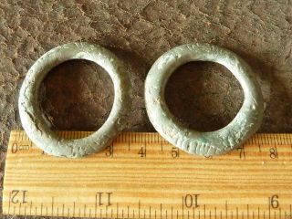 Ancient Celtic Bronze Rings Proto Money (352) photo