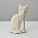 Mid Century Modern Bitossi Pottery Cat Figurine White Rimini Design Aldo Londi Mid-Century Modernism photo 3