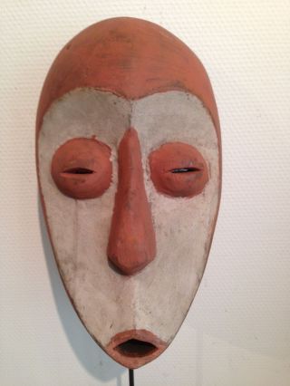 Congo: Old Tribal African Mask From The Lega. photo