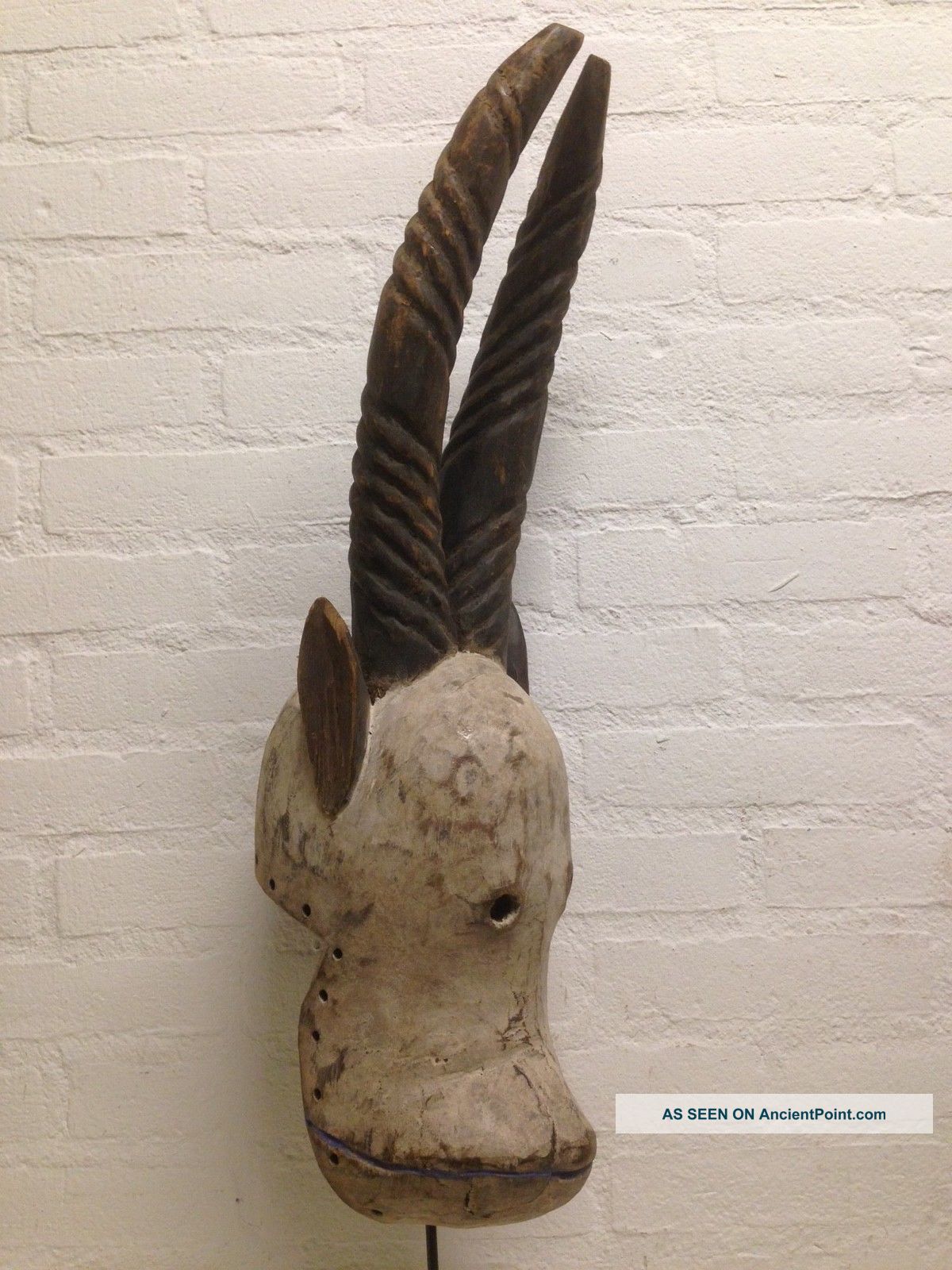 Cameroon: Old & Rare Tribal African Bamun Animal Mask. Masks photo