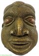 Bamun Helmet Mask Brass And Copper Sheeting Cameroon Africa Art Masks photo 1