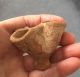 Roman.  Unusual Terracotta Three Spout Oil Lamp.  From The Holy Land. Roman photo 3