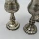 Group Of 5 Antique Vintage Solid Silver Kiddush Cups Goblets Other Antique Sterling Silver photo 4