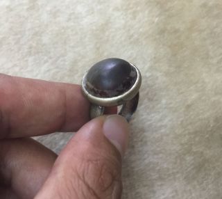 Men ' S Rare Old Agate Ring Afghan Real Stone Islamic Eye 7.  5 Us 2 photo