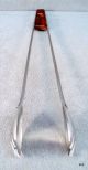 Vtg Mid - Century Modern Ice Tongs Dreizack Rostfrei Germany Stainless & Teak Wood Mid-Century Modernism photo 3