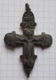Viking Bronze Period Part Cross Encolpion 900 - 1300 Ad,  Vf, Viking photo 1