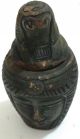 Ancient Egyptian Faience Canopic Jar 89.  1 Gm 300 Bc Rare Egyptian photo 2