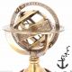 Nautical Brass Sphere Astrolabe Armillary Globe Collectible Antique Unique Gift Compasses photo 1