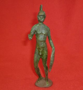 Roman Ancient Bronze Statue / Statuette Of Soldier Circa 200 - 300 Ad - 2782 - photo