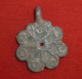 Viking Ancient Artifact - Bronze Amulet / Pendant Circa 700 - 800 Ad - 2797 - photo