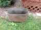 Antique Copper Wash Tub Boiler Metal Cover And Handles Primitives photo 2