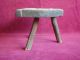 19th C.  Rare Antique Primitive Farmhouse Milk Stool Wood Antique Farm Tool L@@k Primitives photo 2